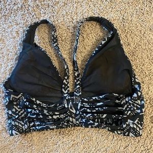Black and grey Victoria secret sports bra